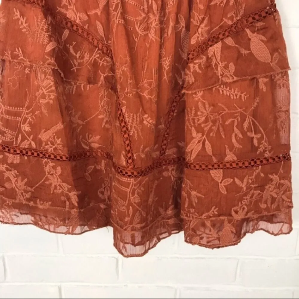 Q&A NWT Lace Ruffle Dainty Girly Mini Skirt - Image 7