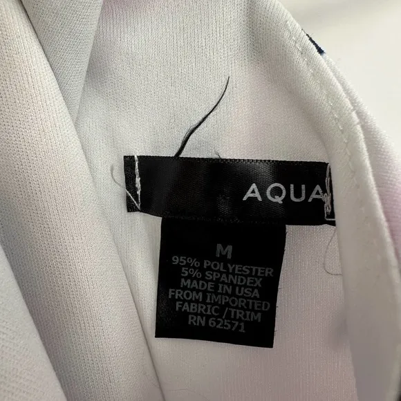 Aqua size medium sleeveless mini dress‎ white pink yellow blue floral - Image 5