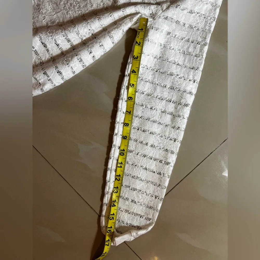 Ann Taylo Cardigan Sweater MP Women's Black Cotton/ Poly Lace Long Sleeve‎ Zipp - Image 8