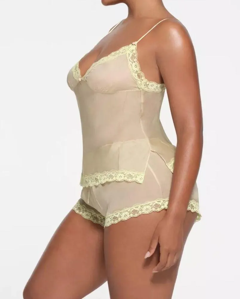 Skims Romance Lace Cami in Sage. Size Medium. New Without Tags. - Image 12