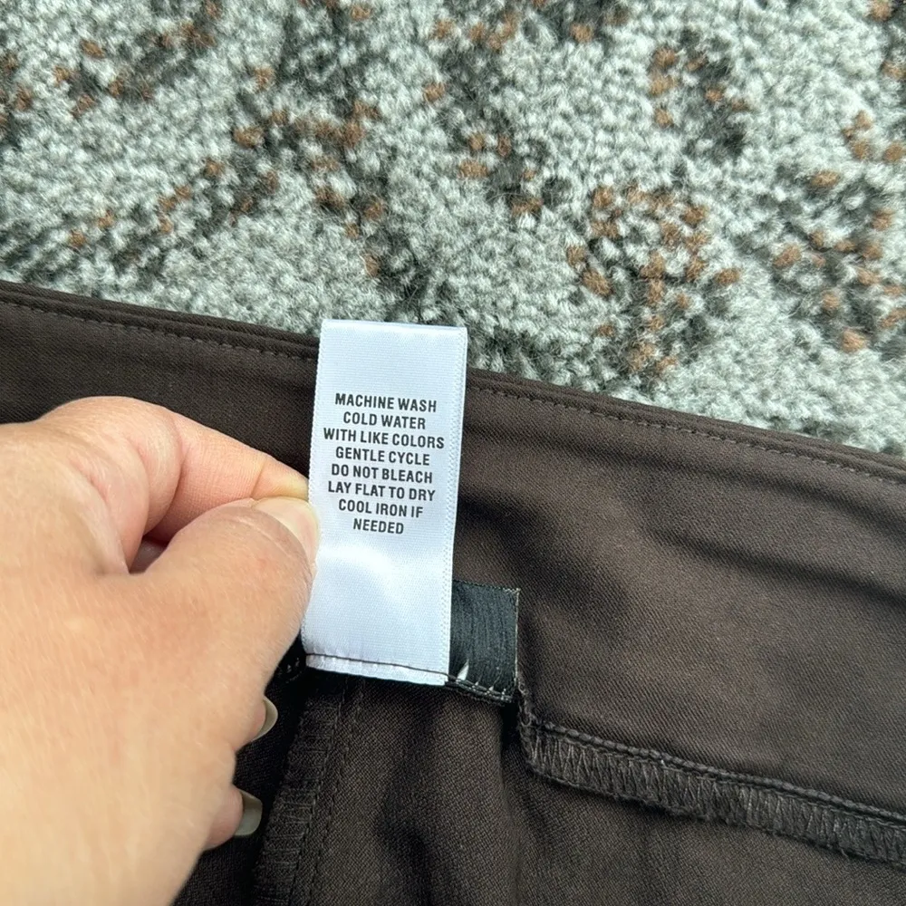 Joe B Solid Millennium Ankle Pant Espresso Brown Small - Image 6