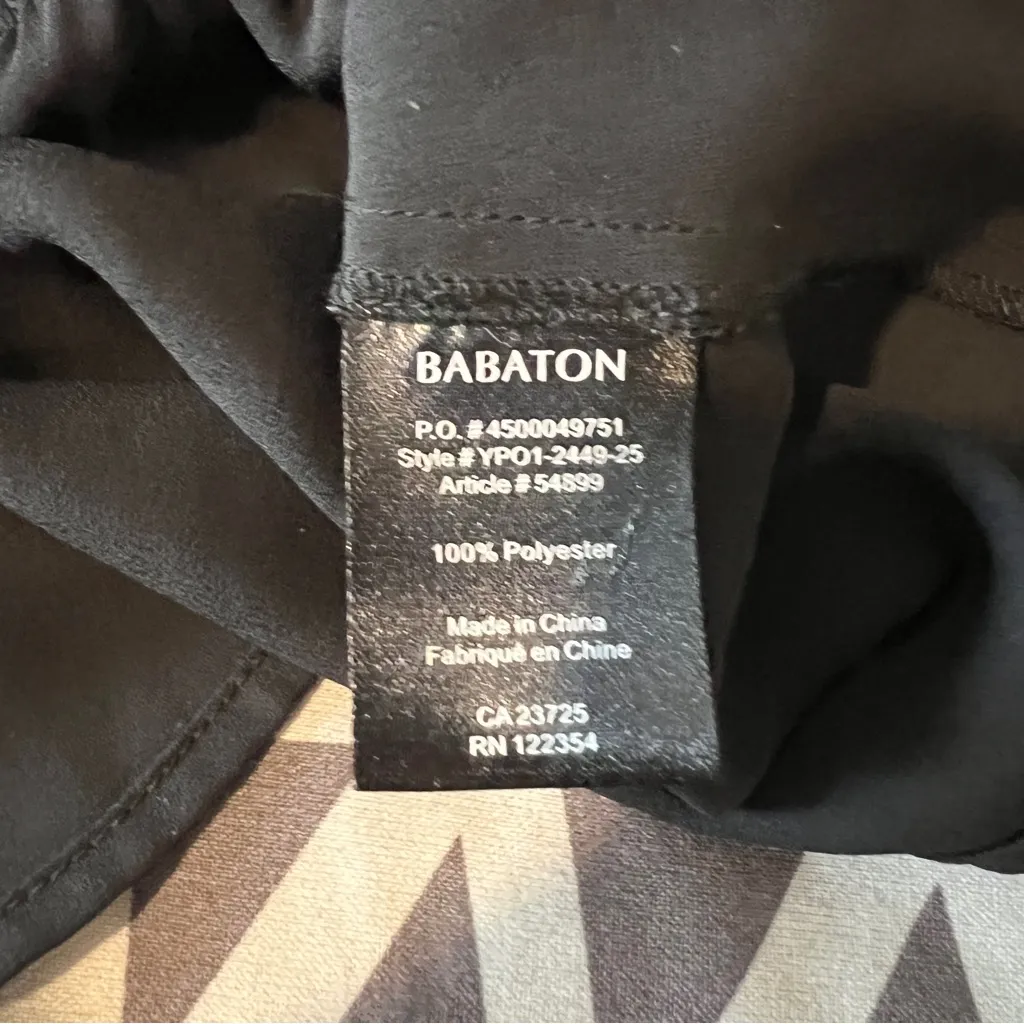 Aritzia Babaton Warren‎ Camisole Black Chiffon Cinched Tie Waist Size XXS - Image 11