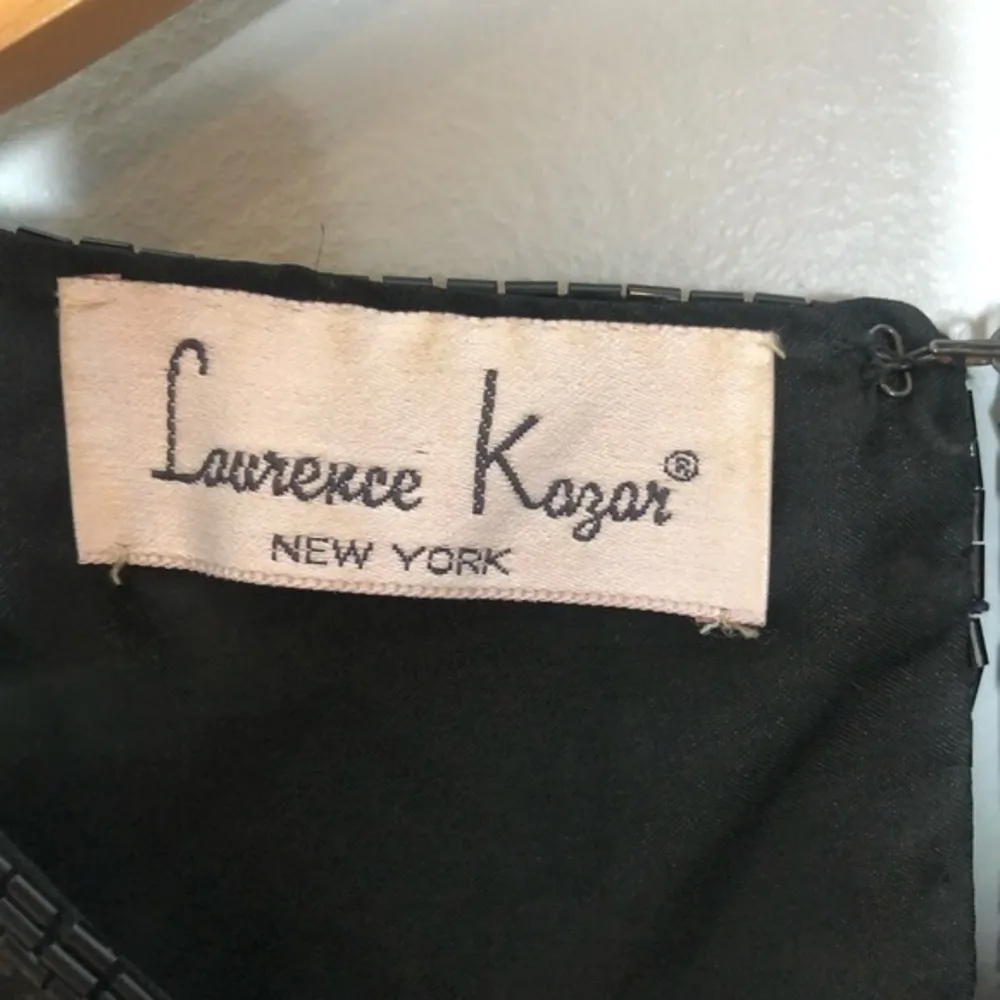 VINTAGE Laurence Kazar 100% silk beaded shirt - Image 3