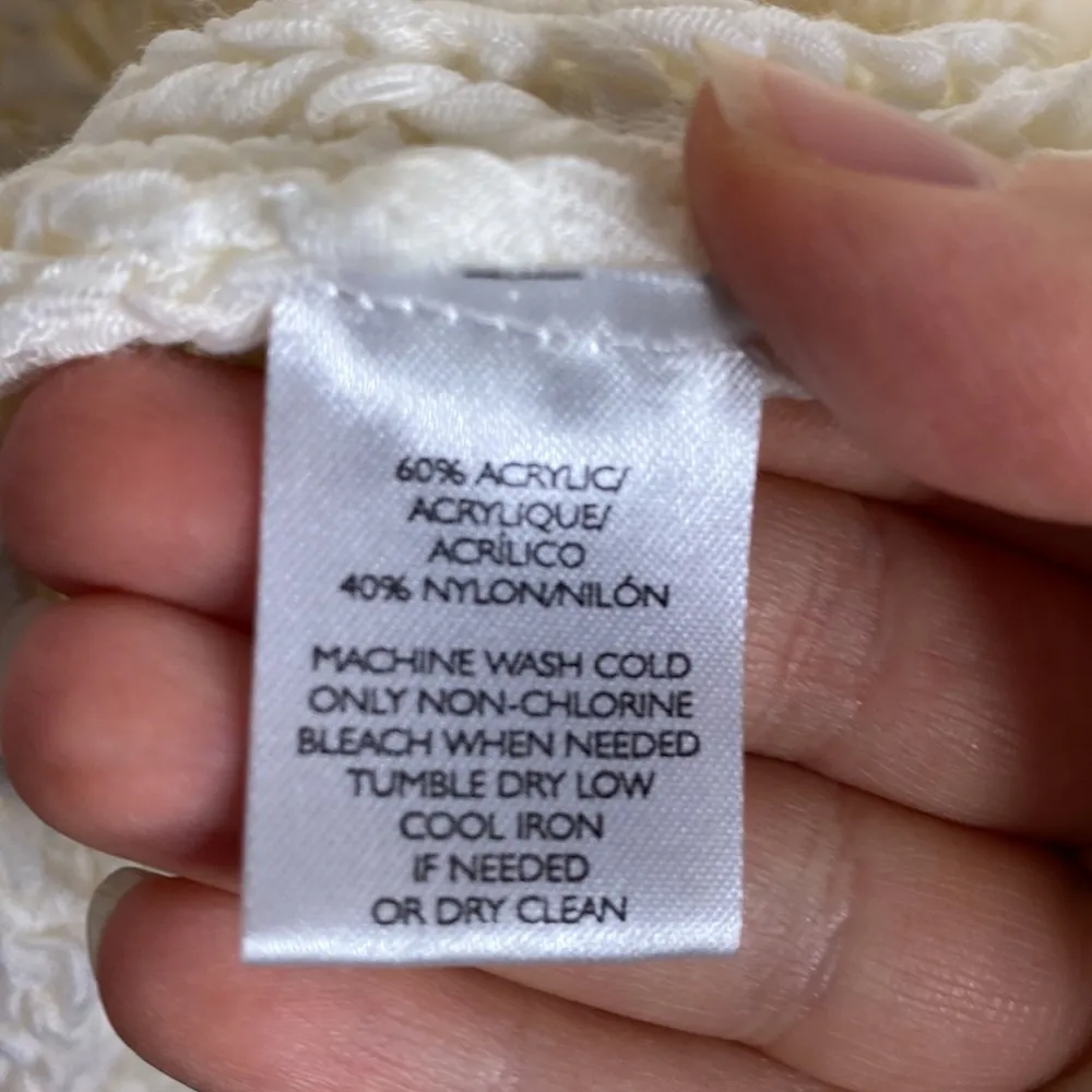 Lou & Grey tape open knit hooded sweater cardigan size XS - Image 9