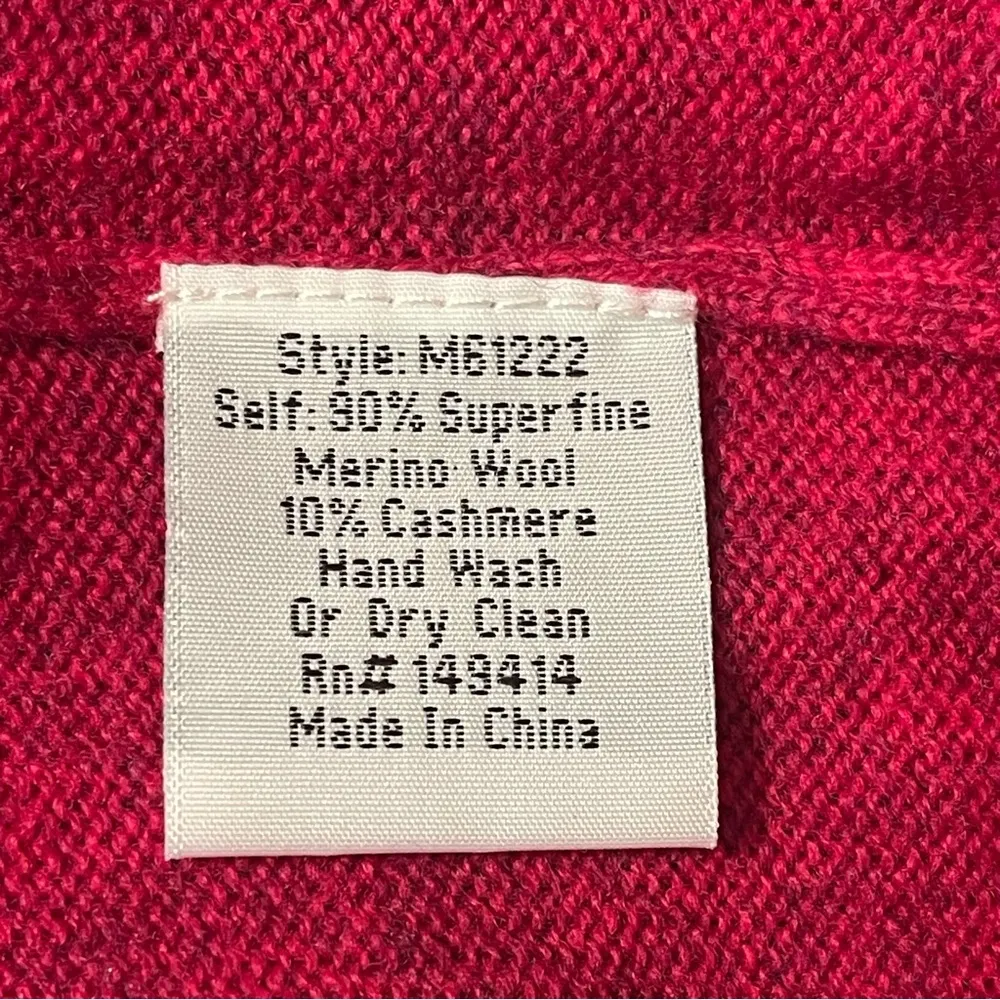 Johnny Was Biya  Xandra V-Neck Sweater Wool Cashmere Knit Pullover Sz XL NWOT - Image 12