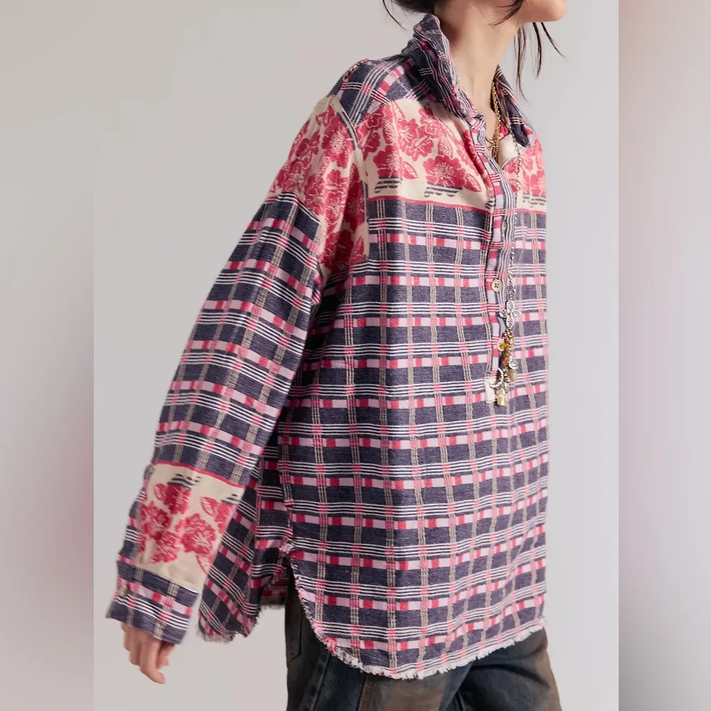 NWT Free People We The Free Arizona Sky Floral Jacquard Pullover - Image 3