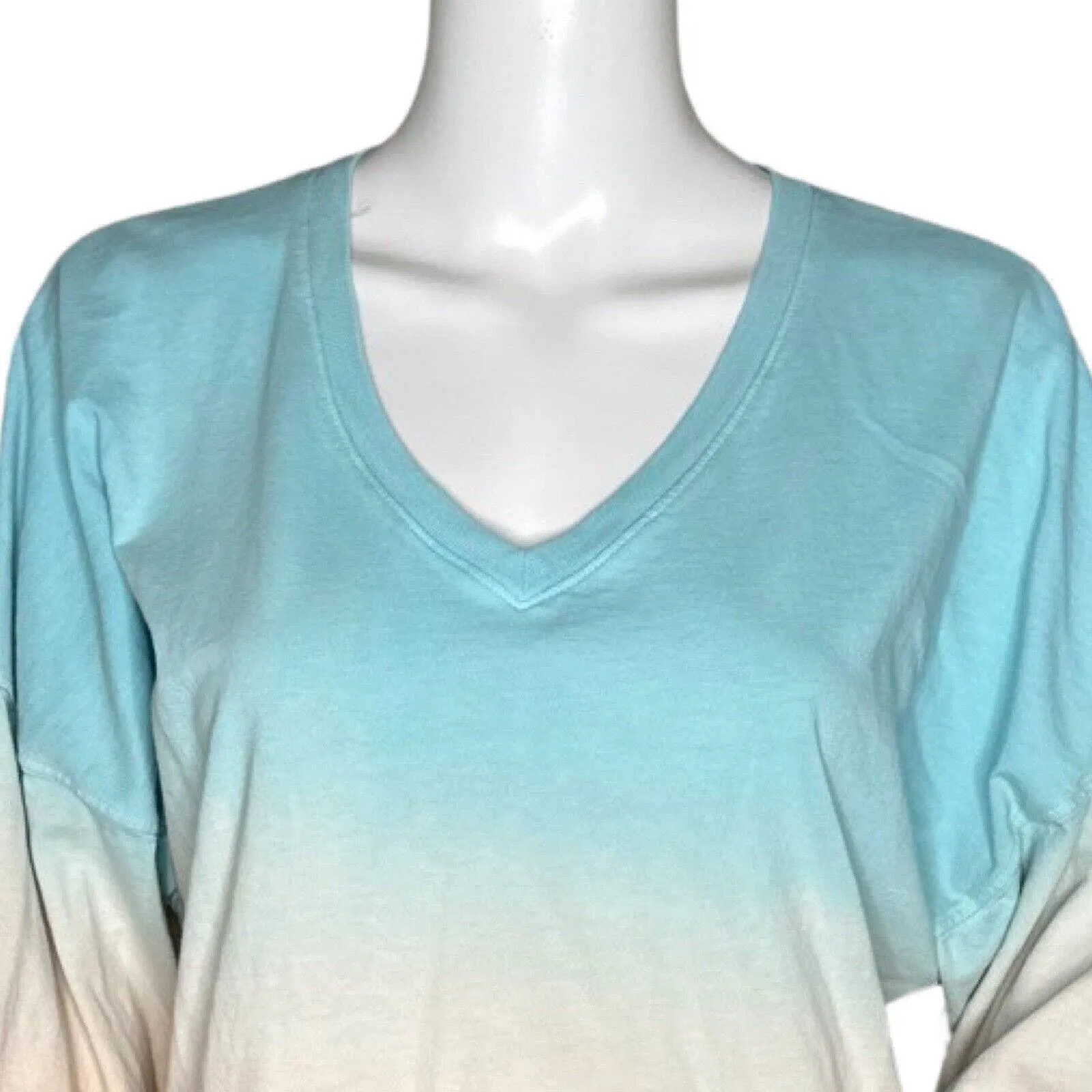 Spirit Jersey Shirt Womens XS Maui Spellout Dip Dye Relaxed Basic Casual‎ Travel - Image 5