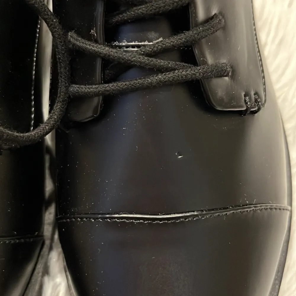 MATT & NAT WOMEN’S STELLAR VEGAN DERBY SHOES IN BLACK SIZE 7 - Image 3