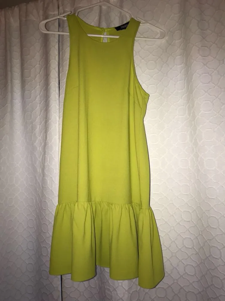 Lulus Chartreuse Dress   - Image 3