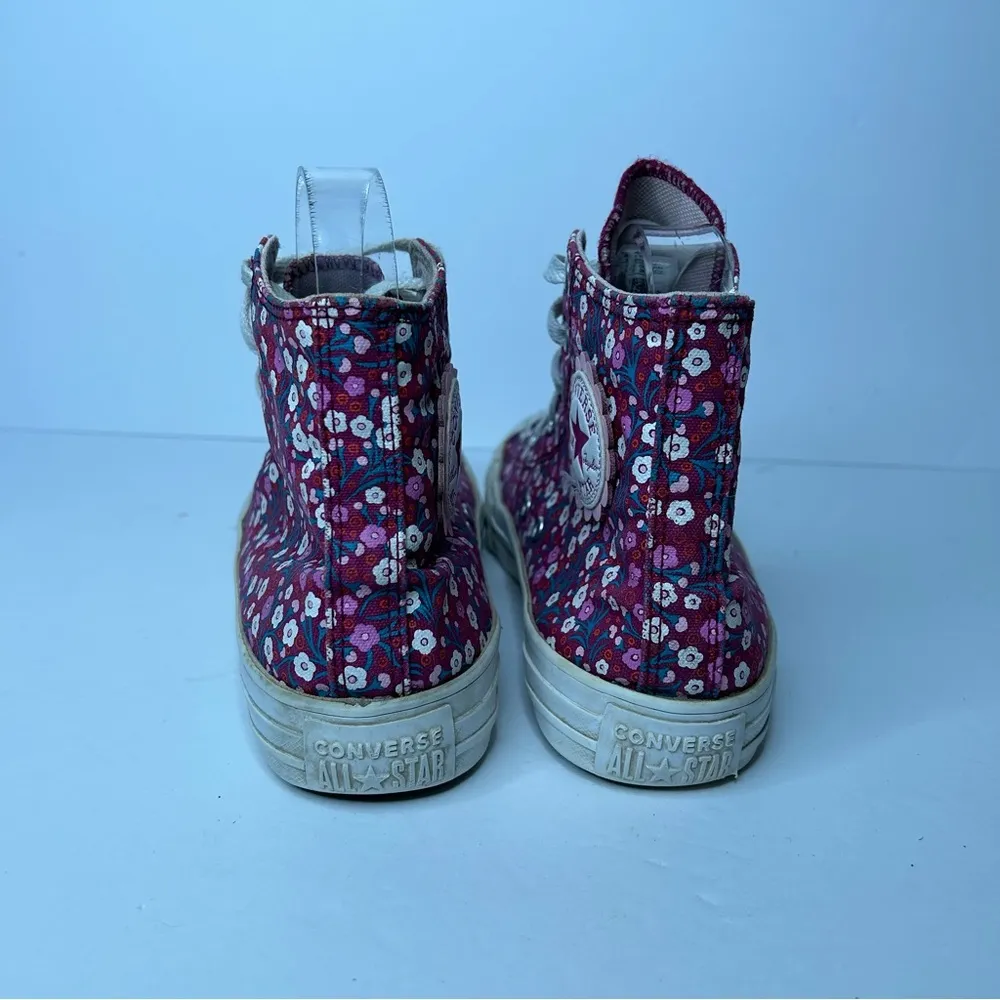 Converse Women's Floral High-Top Sneakers - Pink 6 - Image 11