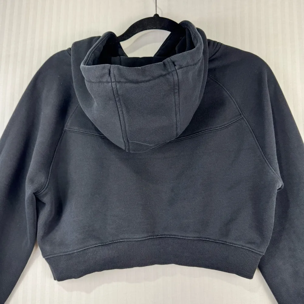 Alphalete Classic Capital Logo Black Crop Hoodie & Jogger Sweatpants Size Medium - Image 4