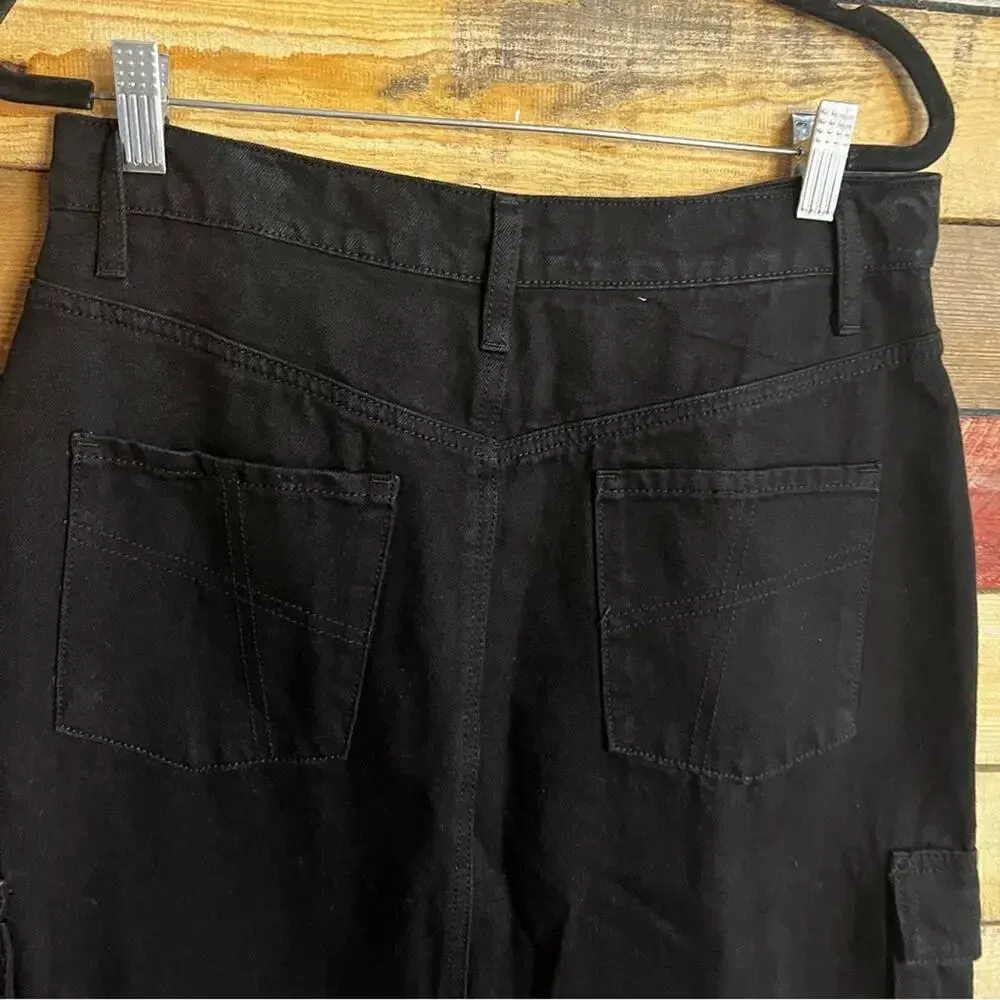 Sincerely Jules Black Cargo‎ Maxi Skirt Size 11/29 - Image 6