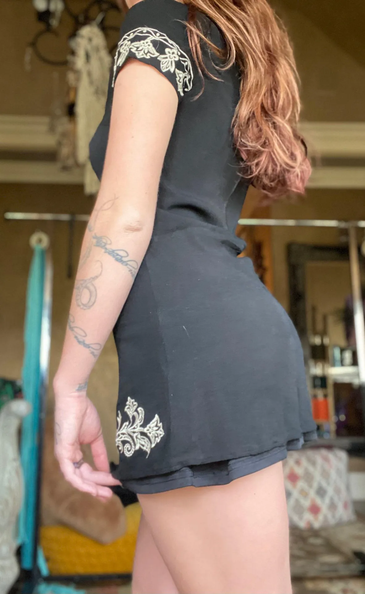 Sexy Boho Mini Dress Small - Image 2