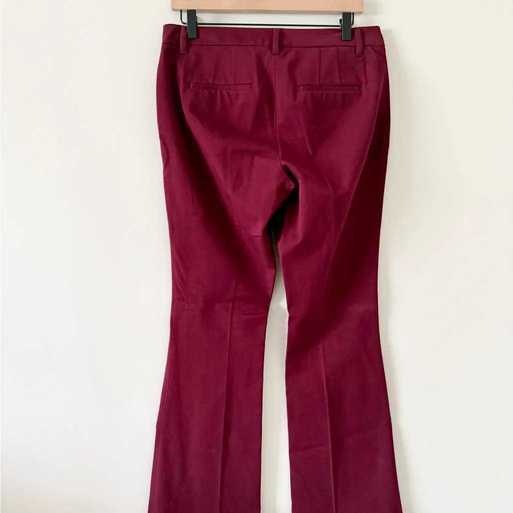 White House Black Market Skinny Boot Pant in Burgundy Size 10P - Image 3