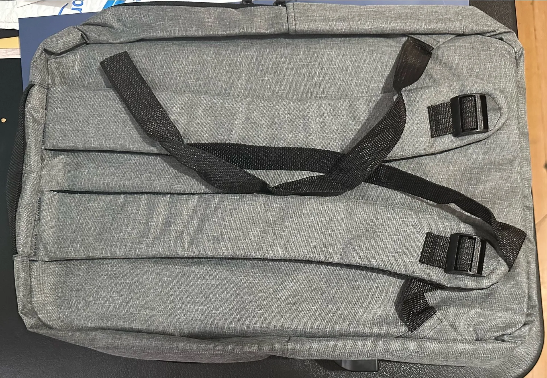 Laptop backpack with USB charging port Gray - Image 7