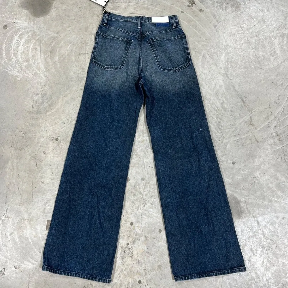$285 NWT RE/DONE 70s ULTRA HIGH RISE WIDE LEG JEANS SZ 25 - Image 5
