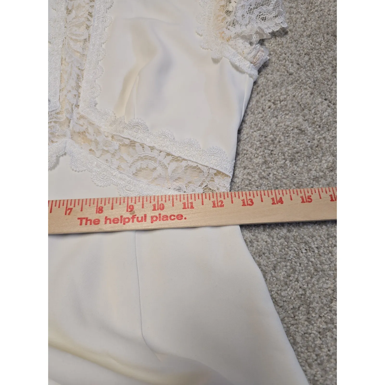 Isabel Garcia White Lace Midi Dress XS Scalloped Trim Elegant Victorian NWT - Image 12