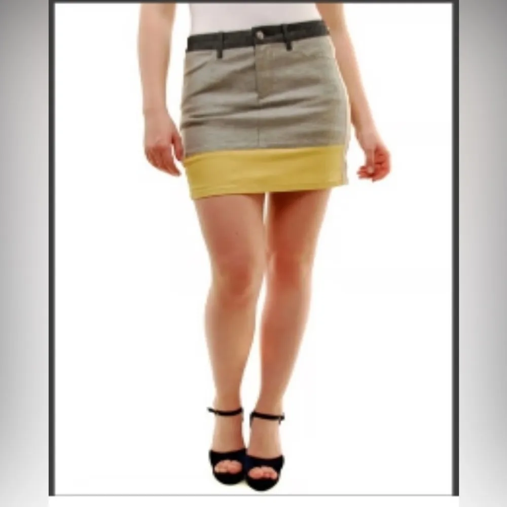 NWT Joe's Jeans denim colorblock Jacqui mini skirt  size 28 - Image 2