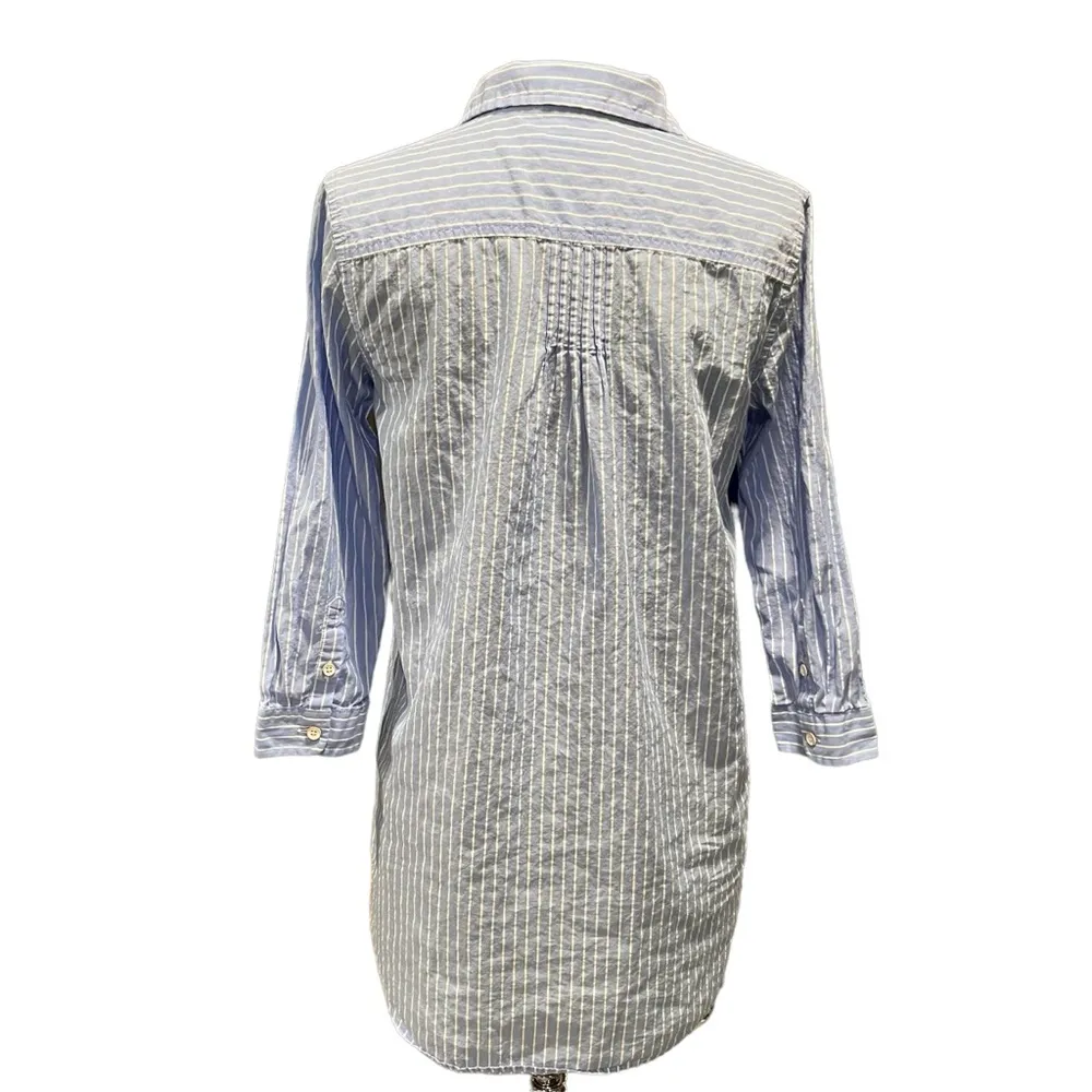 Vineyard Vines Blue & White Stripe Tunic Beach Coverup Mini Dress size XS - Image 9