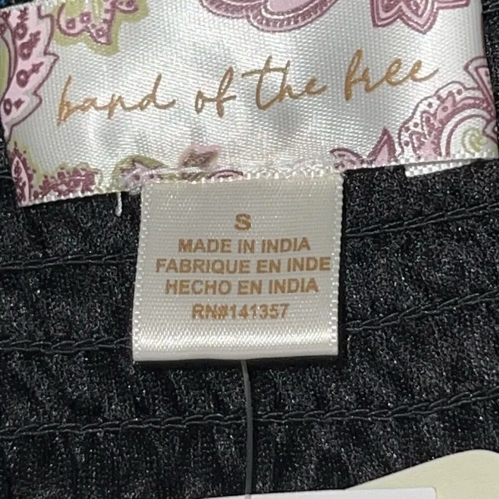 B.O.G. Band Of The Free Womens‎ Genevieve Teal Diamond Long Sleeve Mini Dress S - Image 9