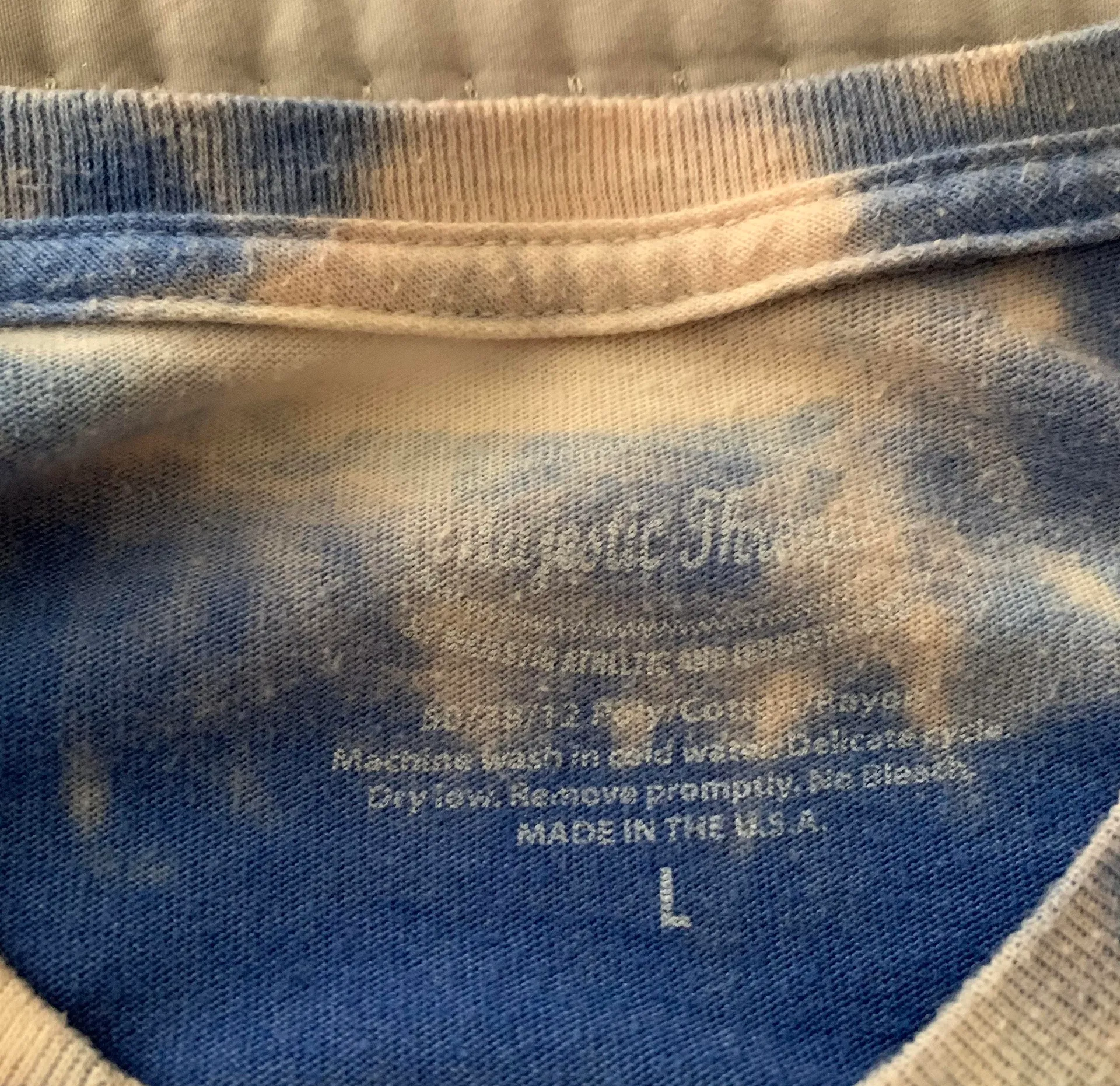 Chicago Cubs Hand Dyed Shirt Blue Size L - Image 3