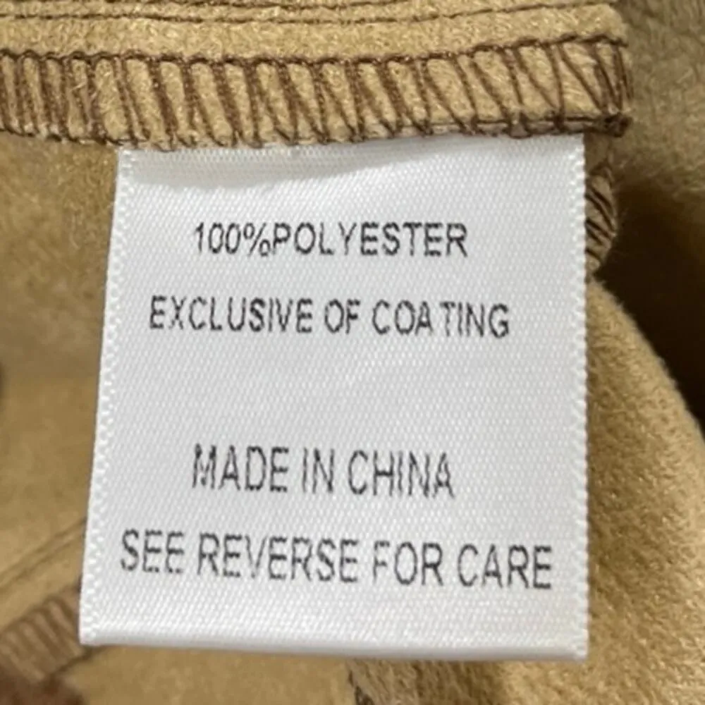 NEW Lucy Paris Brown Faux Vegan Leather Paperbag Tie Belt Trousers Pants Sz S - Image 6