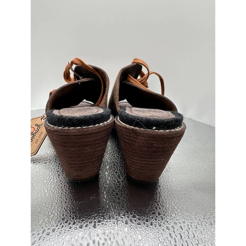 Woolrich Rockies Leather Mules Brown Shoes Lace-up Size 6.5 NWT - Image 5