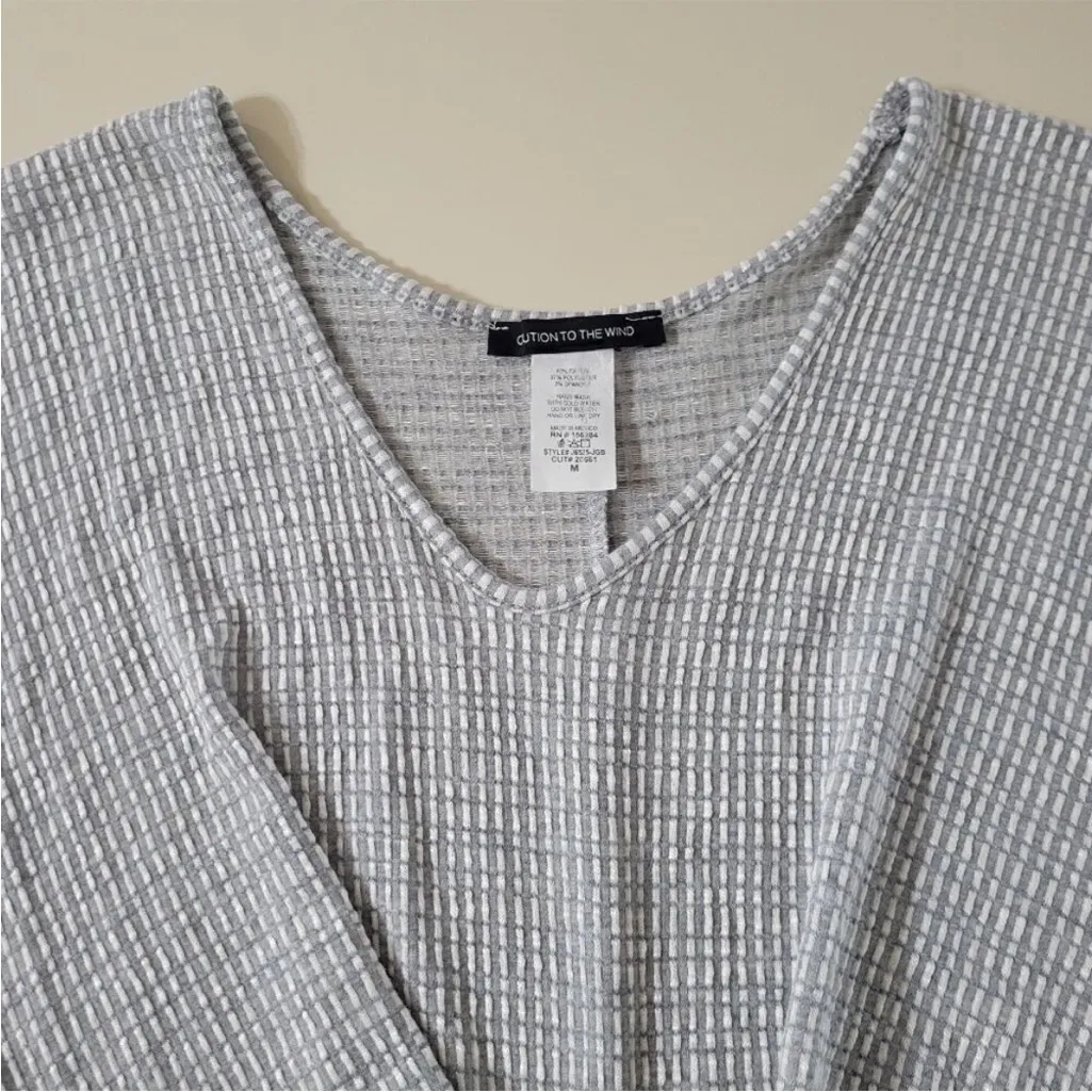 Caution To The Wind Light Gray Striped Jumpsuit NWT - Image 11