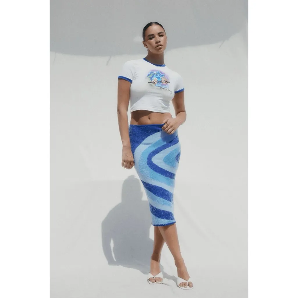 House of Sunny Spice Hockney Strapless Tube Mini Dress in Klein Blue, Small, NWT Blue Size 4 - Image 5