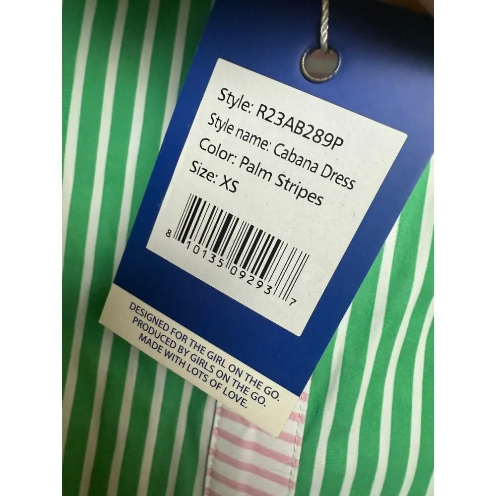 NWT Addison Bay Cabana Dress in Palm Stripes Sz. XS - Image 4