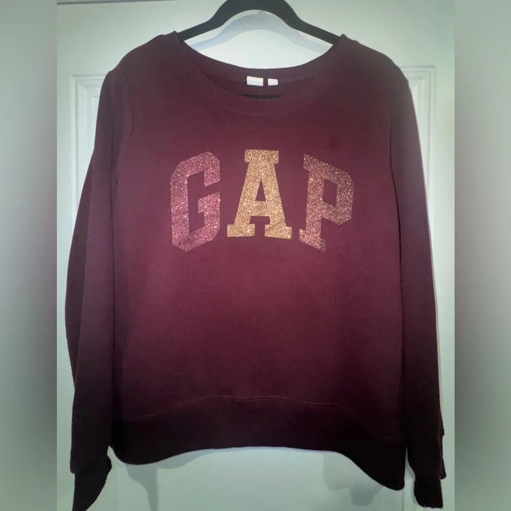 GAP Burgundy Crew Neck Sweater - Image 2