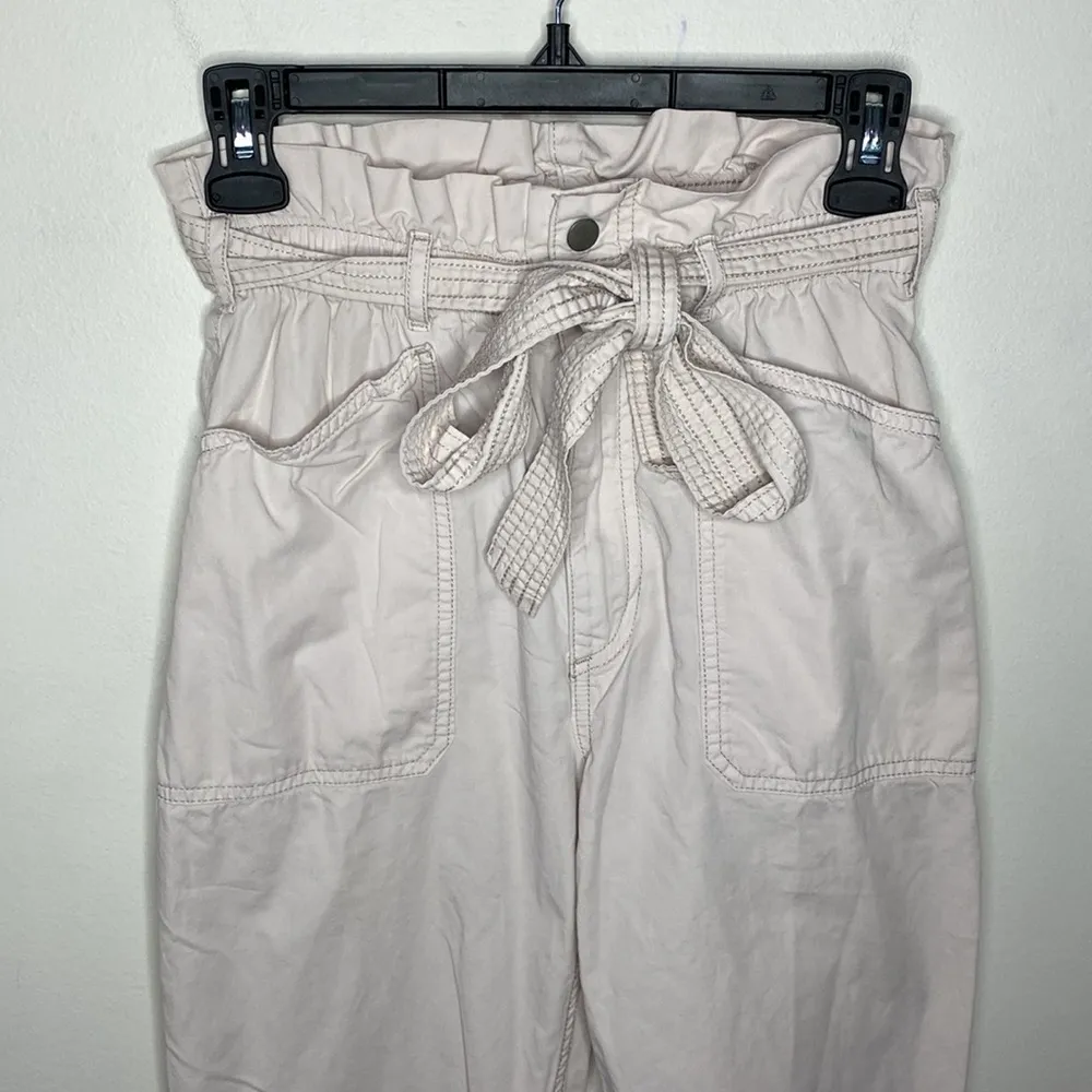 Abercrombie & Fitch paperbag ultra high waist front tie carpenter pants size XS - Image 4
