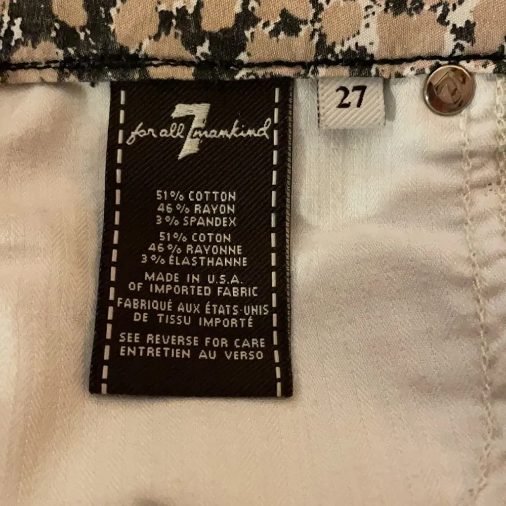 7fam High waist Ankle Skinny in Mixed Leopard - Image 9