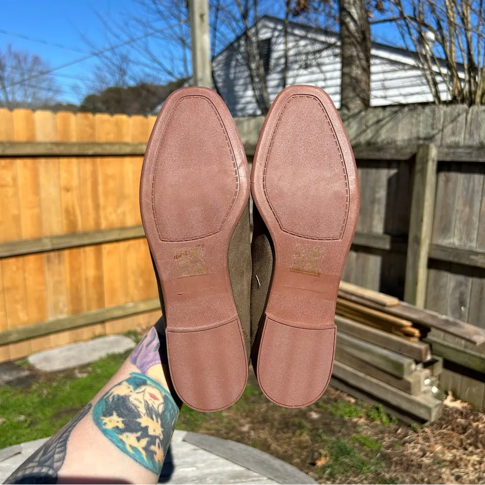 Market & Spruce Abrina loafer shoe flat olive green twist braid slip-on size 7.5 - Image 9