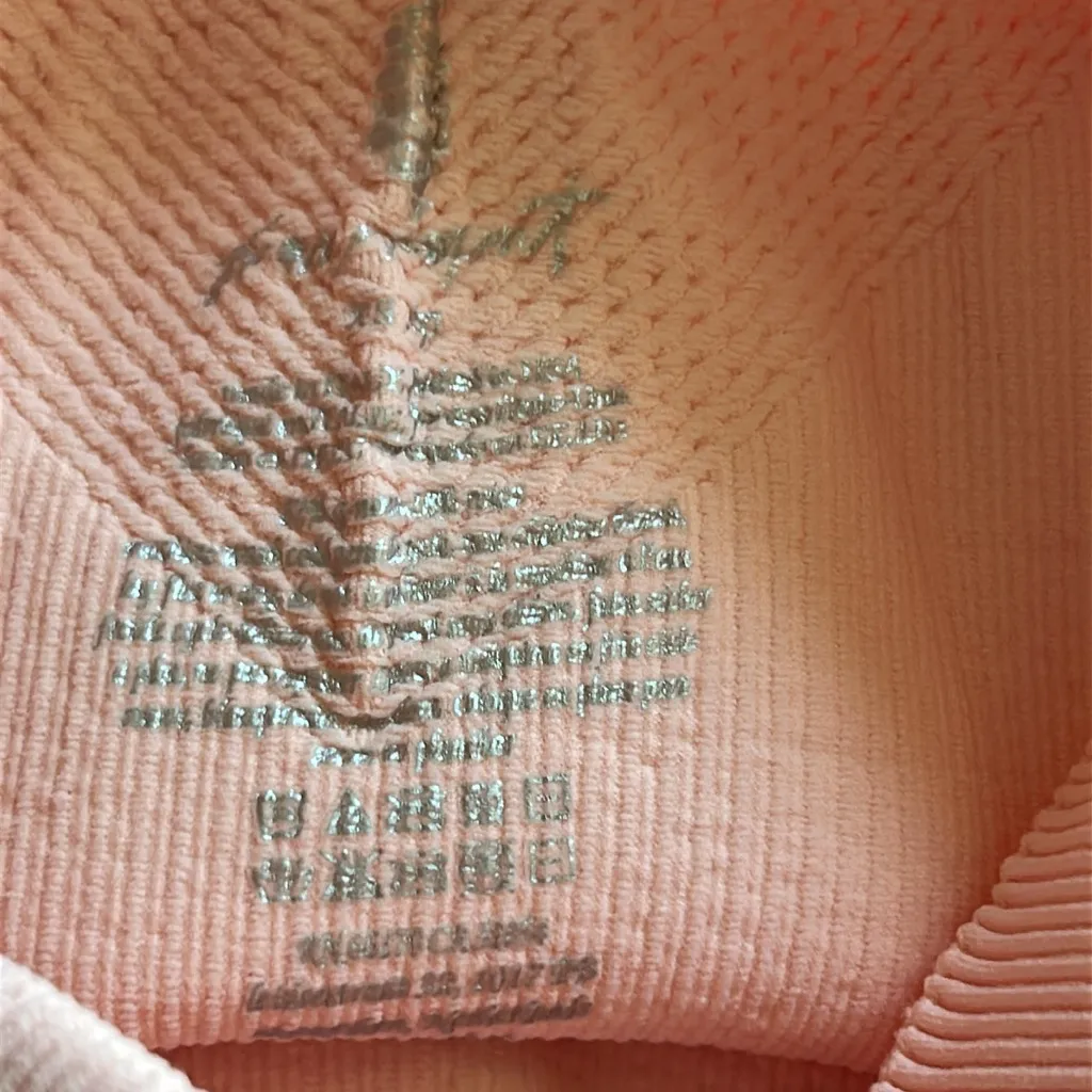 Free People Movement Purple Sports Bra and Biker Pink Ribbed Short Set Size XS/S - Image 7