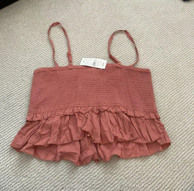 LA Hearts Ruffle Smocked Tank - Image 3