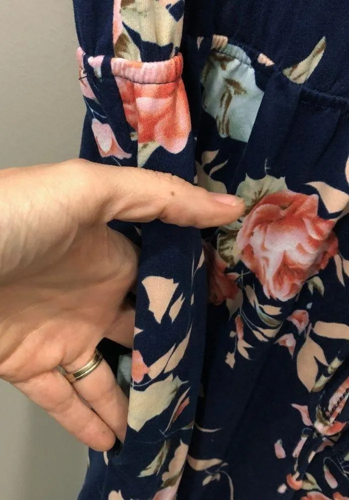 Simier Fariry Women's Hide Belly Blouson Knee Length Dress with Pockets XL - Image 5