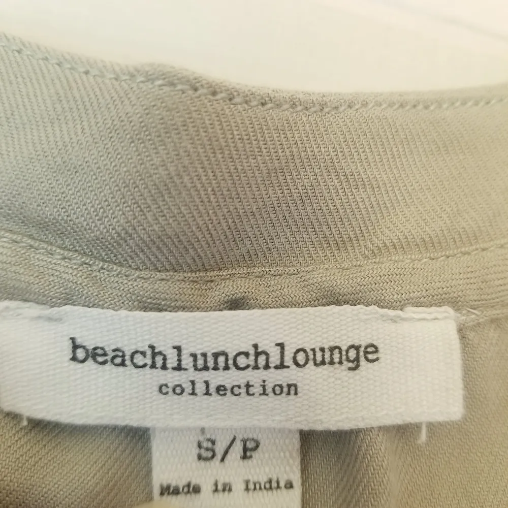 {S} BeachLunchLounge Khaki Summer Tee Shirt - Image 6