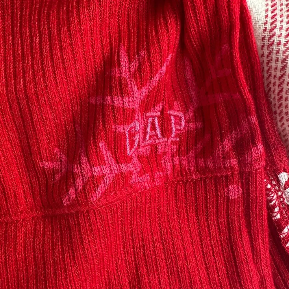 Charter Club & Gap Body Women's Size Large Set of 3 Holiday Red Long Sleeve PJ‎ - Image 2