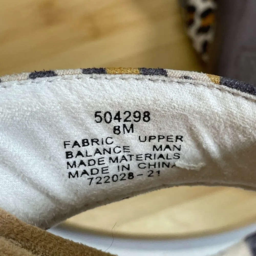 Minnetonka Women 8 Cream Brown Black Animal Print Silverthorn 360 Sandal Comfort - Image 8