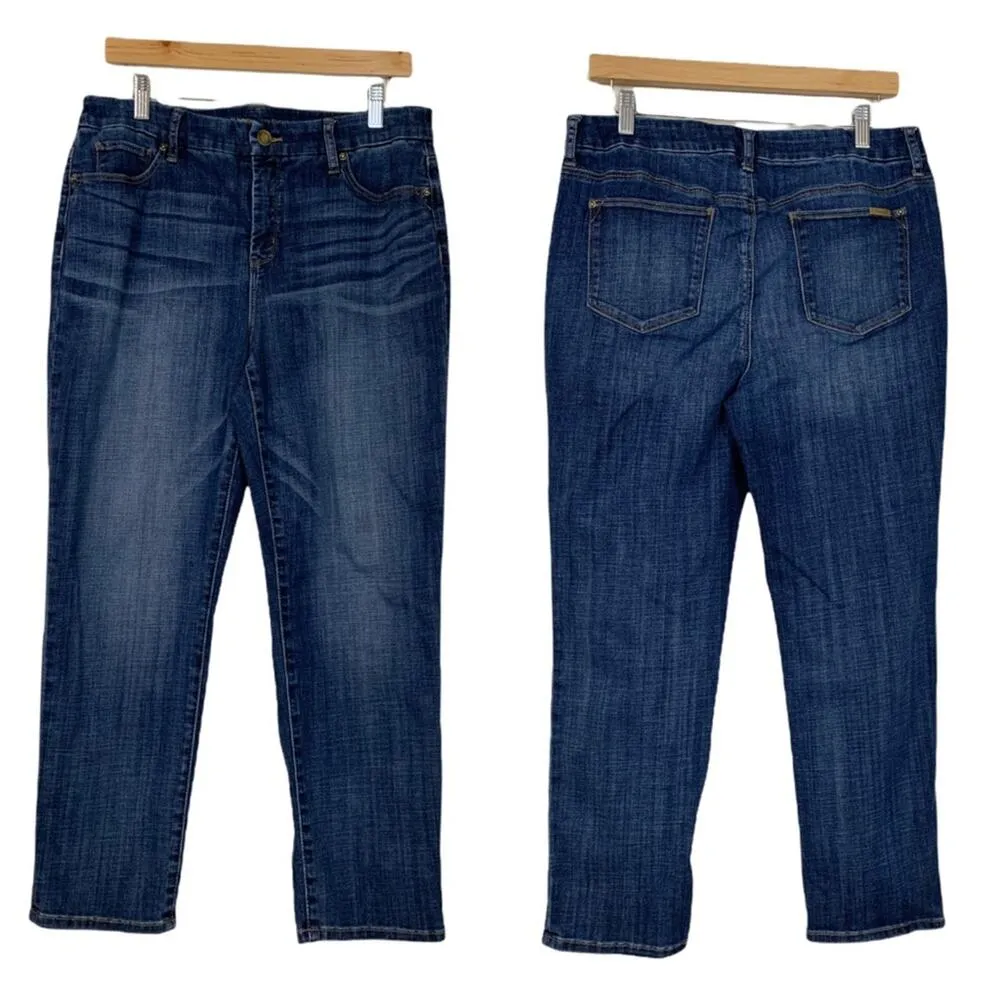 Chico’s So Slimming Girlfriend Crop High Rise Women's Jeans Size 1.5 - S/10 - Image 11