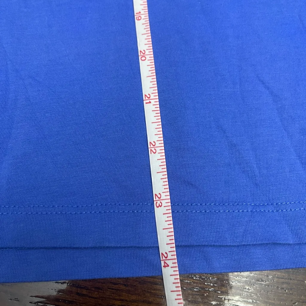 Talbots Royal Blue Scalloped Neck Tee - Image 6