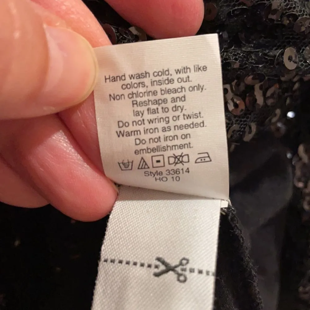 J Crew Starry Night Black Sequin Mini Skirt - Image 6