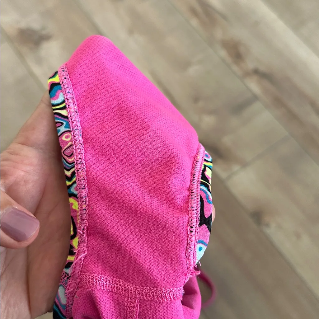 4/$25 NIKE Pink Psychedelic Lined One-Piece Racerback Swimsuit Womens Size 8 - Image 5