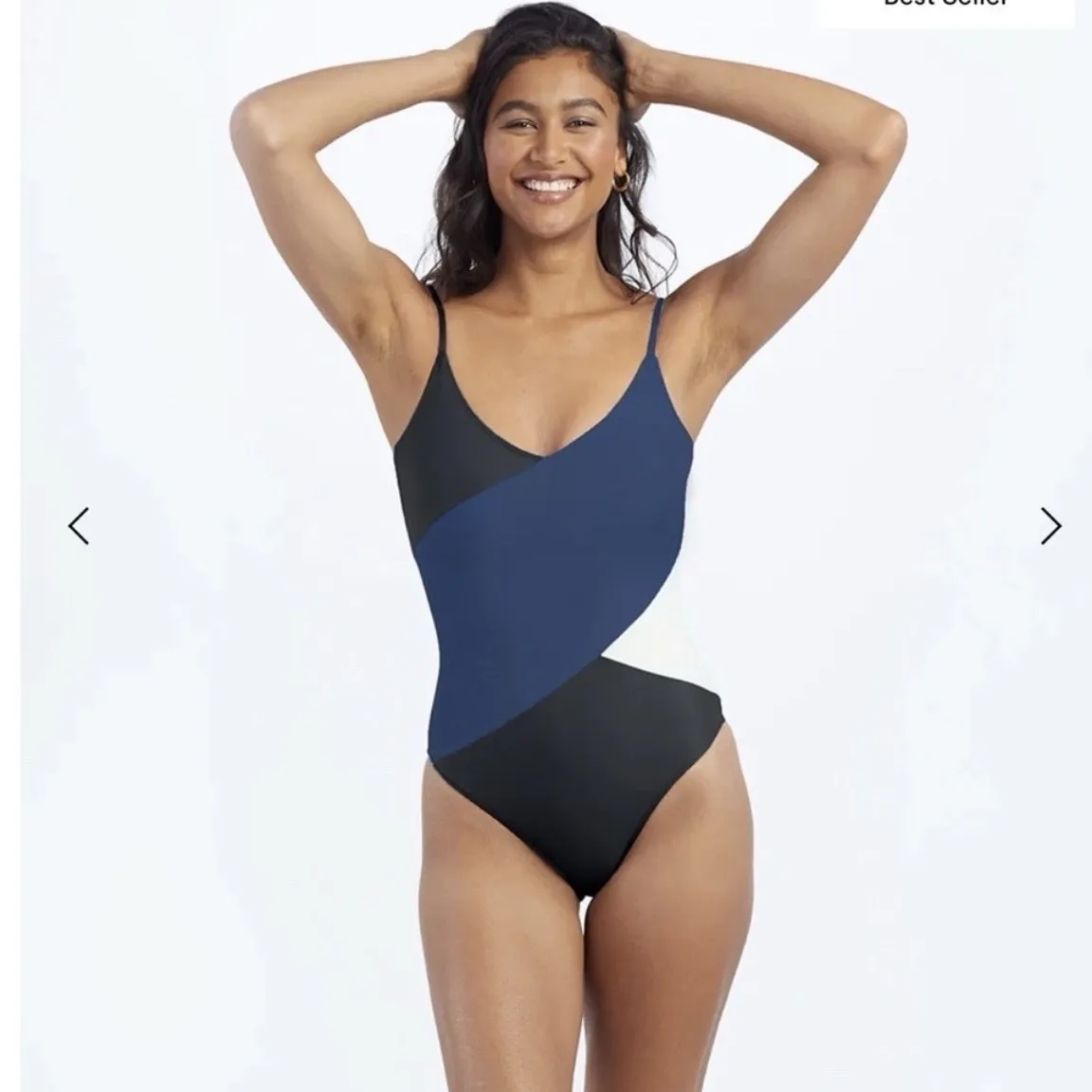 Summersalt The Marina Blue Colorblock One Piece Swimsuit Size 16 - Image 2