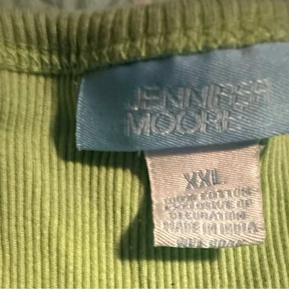 Jennifer Moore Green Tank Top with Bib Collar - Image 2