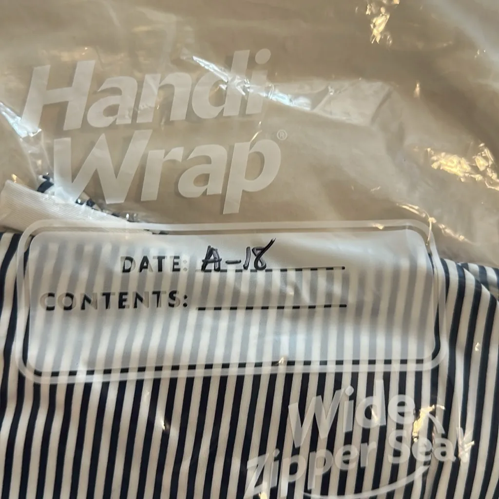 Aerie  Black and White Striped One Piece Bathing Suit Size Medium - Image 6