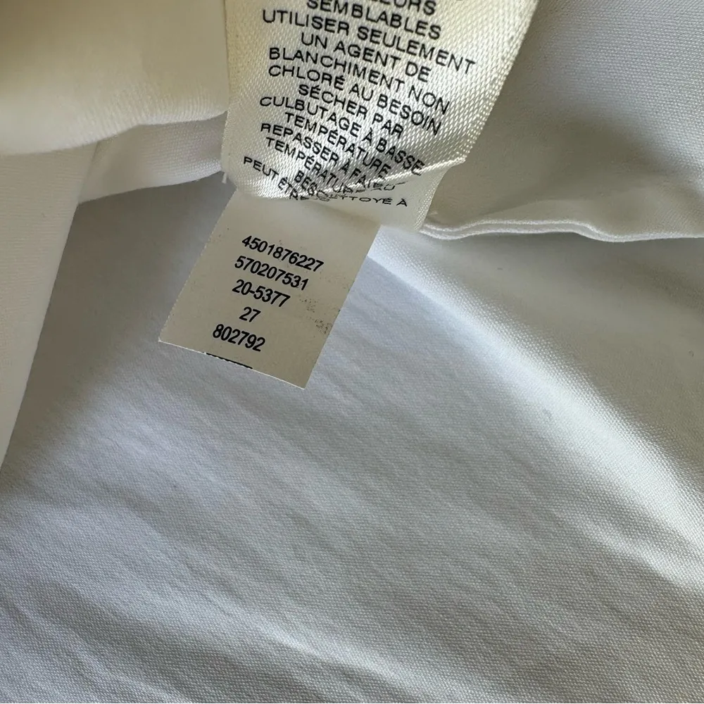 White House black market Indie cold shoulder blouse white tiered ruffle sleeve 4 - Image 7