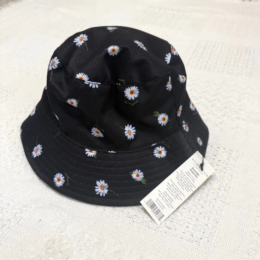 new adult Alice + Olivia one size reversible daisy bucket hat A3 3074 - Image 8