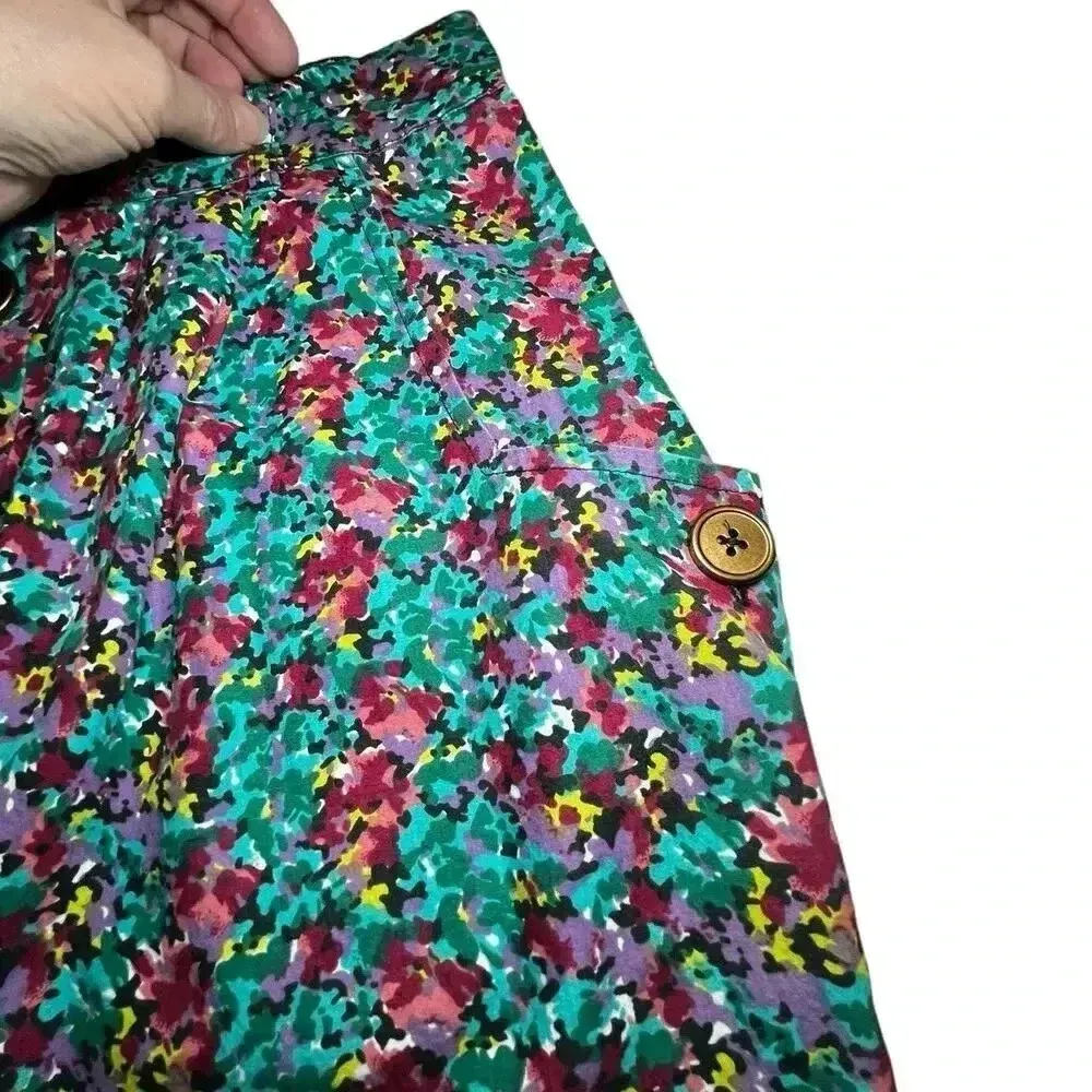 Y2K Floral Micro Mini Skirt Sz S Coquette‎ Cottagecore Preppy Vibes - Image 4